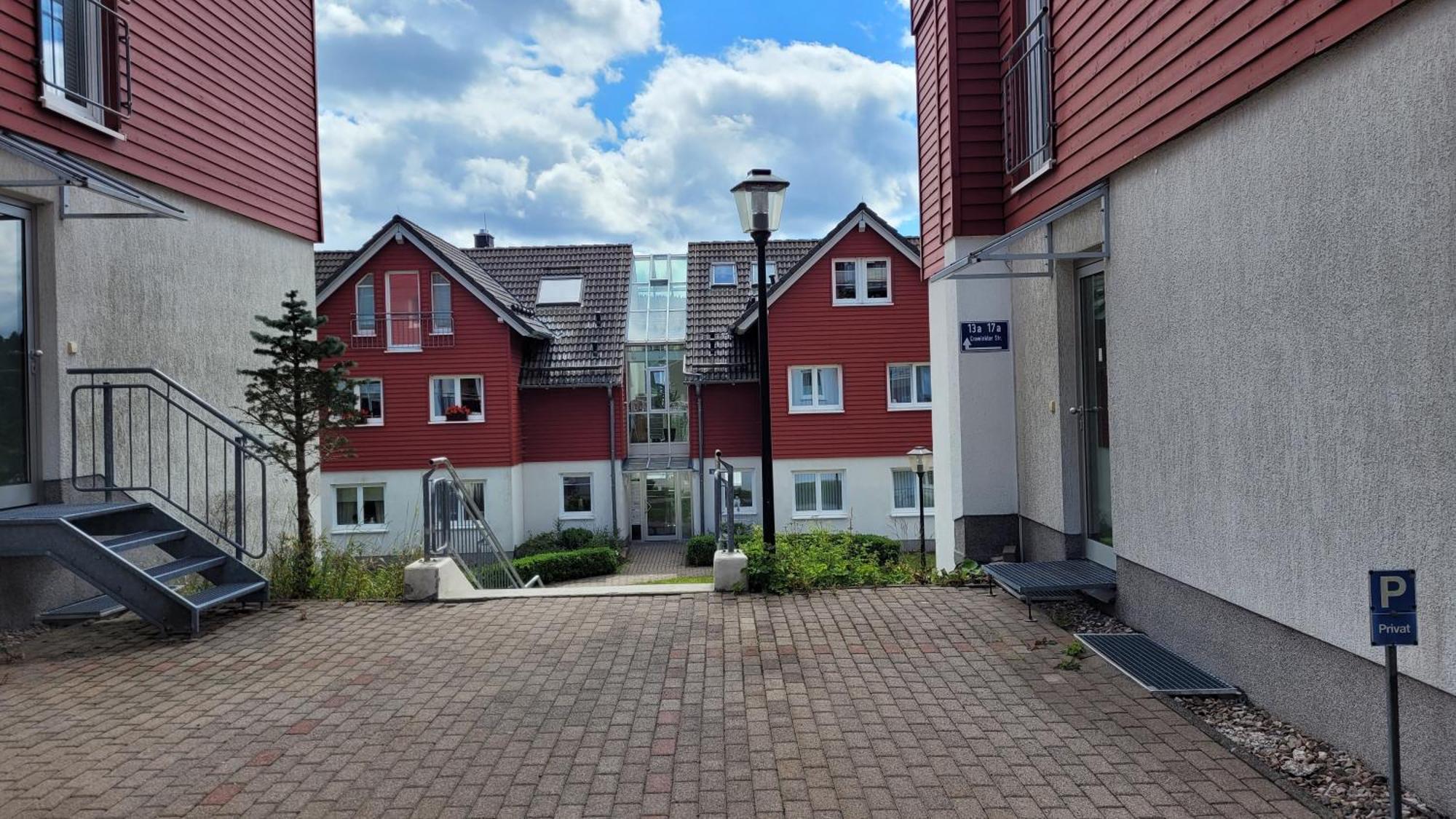 Wohlfühl-Ferienwohnung mit Tiefgarage im Grünen Oberhof  Exterior foto